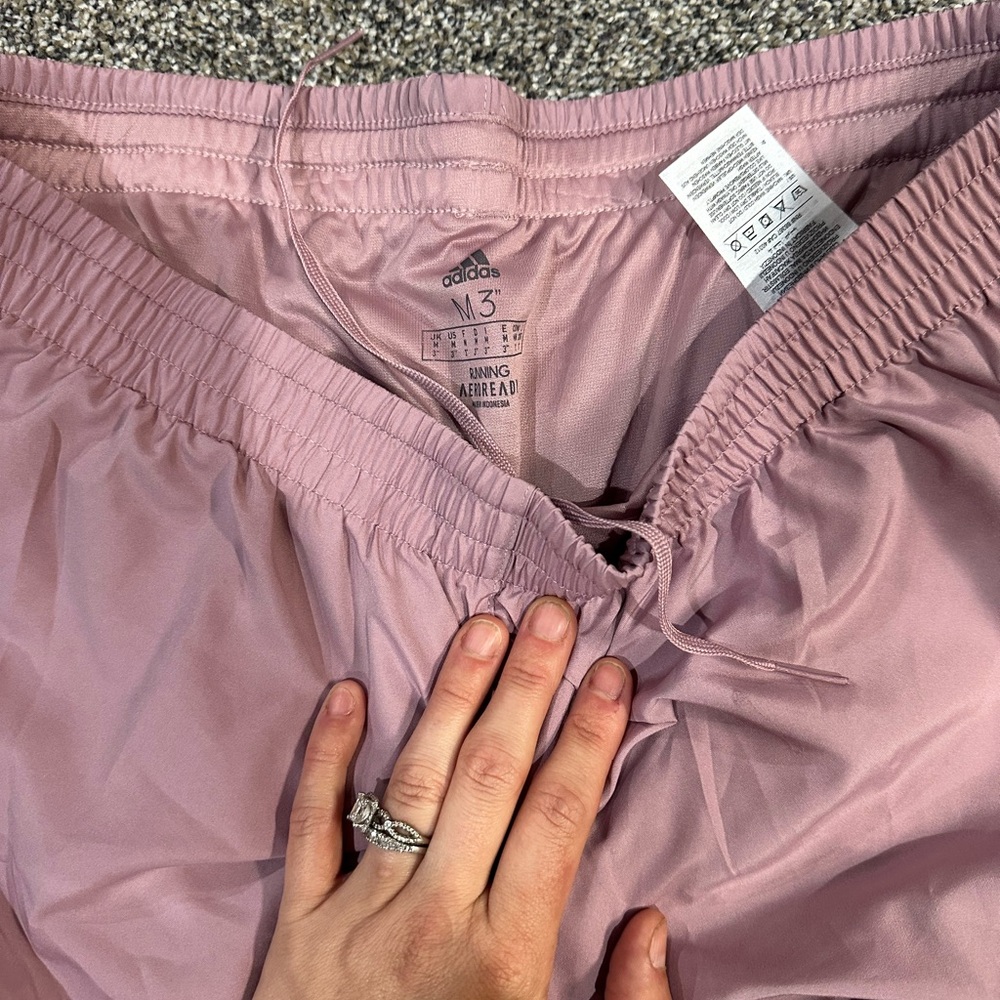 Muave adidas running shorts never worn